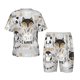thumbnail image 1 of Balery Funny Animals Series Conjunto de Pijama Infantil de Manga Corta con Estampado – Ropa de Dormir de Algodón Suave-Small, 1 of 6