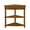 Brown, variant on PORKISS Small Triangle Corner Table, End Table Side Table with 1 Drawer Solid Wood Legs, Console Table for Small Spaces/ Living Room, Espresso #1