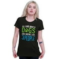 thumbnail image 3 of All Care About Is Dogs Pet Owner Womens Fitted Plus Size Graphic Tee Brisco Brands 2X, 3 of 5