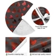 thumbnail image 2 of FMSHPON Valentines Mother's Day Hearts Xmas Christmas Tree Skirt Stand Mat for Holiday Party Decoration Indoor Outdoor 36 inches, 2 of 6