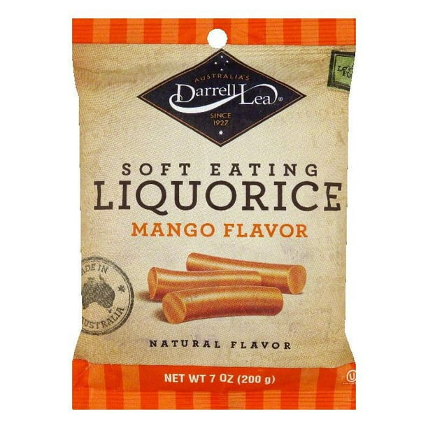Darrell Lea Licorice Original Mango, 7 OZ (Pack of 8)