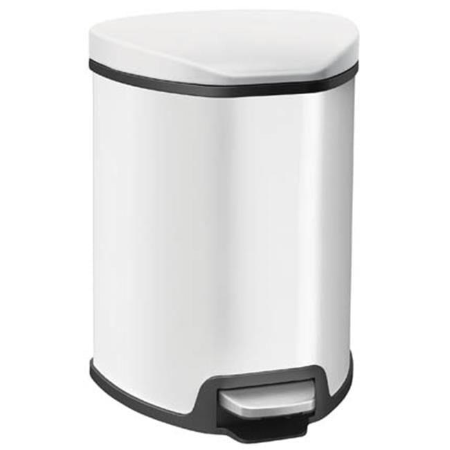 5L Grace Trash Can White