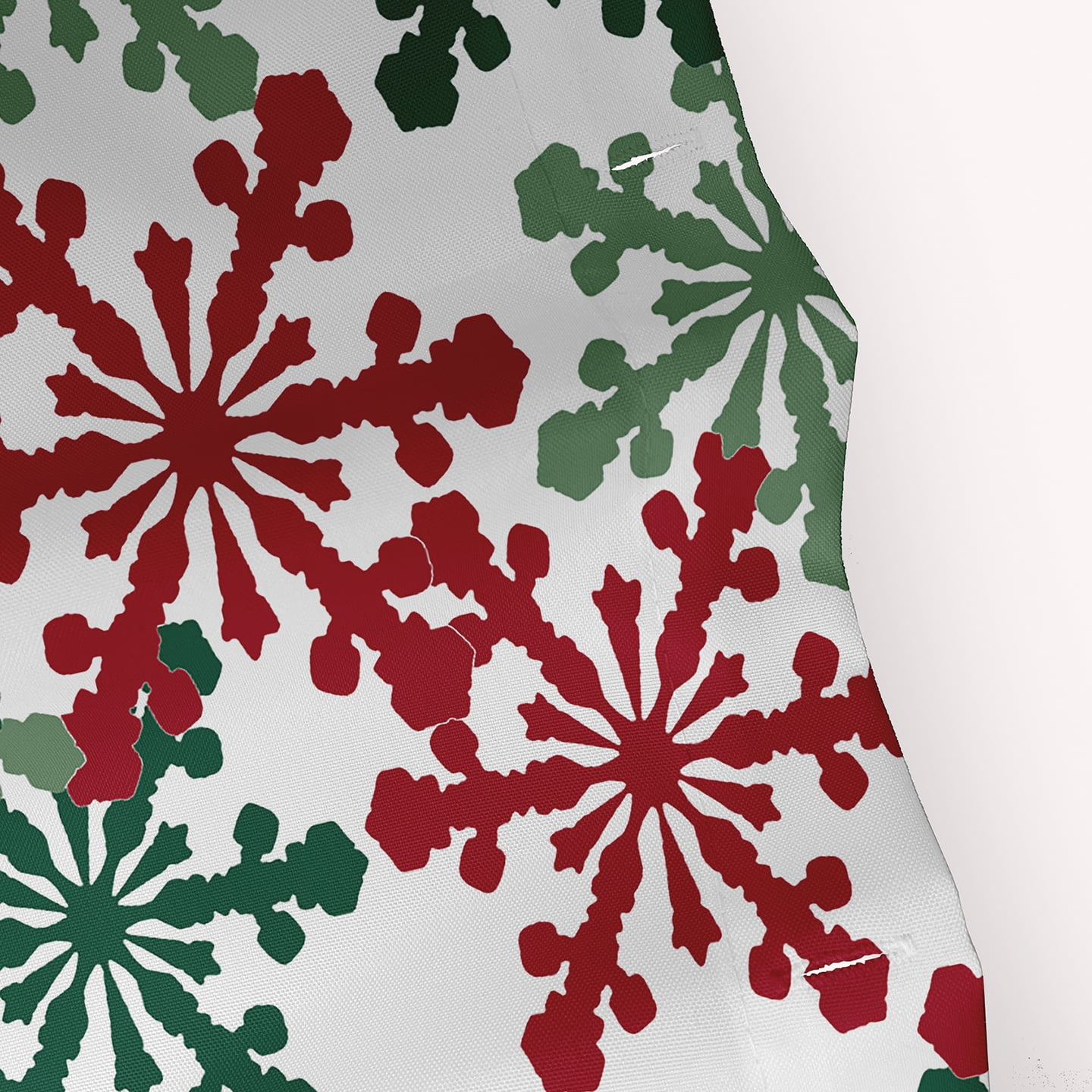 Simply Daisy 70" W x 73" L Snow Fall Polyester Shower Curtain, Haute Red [1 Ct]