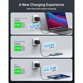 thumbnail image 3 of NOVOO 100W USB C Charger - Compact GaN Fast Charger for MacBook Pro/Air, PD & PPS Supported, 3-Port USB C & A with 100W Cable, Compatible with Laptop, iPhone, Samsung Galaxy Phone, Power Banks, 3 of 11