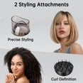 thumbnail image 4 of 2000W Ionic Hair Dryer, Foldable Fast Drying Blow Dryer with Diffuser & Concentrator Nozzles for Home and Travel Use, Grey, 4 of 8