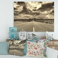 thumbnail image 2 of Designart ' The Straight Road To Monument Valley ' Traditional Canvas Wall Art Print, 2 of 4