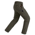 thumbnail image 1 of Pantalones de senderismo Rapoo para hombre, ligeros e impermeables, verdes, 44 W x 30 L, 1 of 6