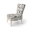 thumbnail image 3 of Designart "Zen In Neutre Tropics II" Chaise d'Appoint Tropicale Blanche Rembourrée - Fauteuil Tropical pour Salon, 3 of 7