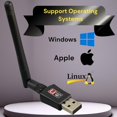 thumbnail image 3 of Adaptador WiFi Nipeal AC600 de doble banda USB con antena, 3 of 7