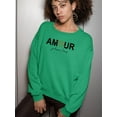 thumbnail image 2 of Amour Je'taime Paris Sweatshirt Women -Image by Shutterstock, Female 5X-Large, 2 of 4