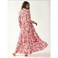 thumbnail image 5 of Printed Maxi Dress with Shirt Collar, 5 of 5