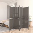 thumbnail image 1 of vidaXL 4-Panel Room Divider Anthracite 200x180 cm Fabric, 1 of 5
