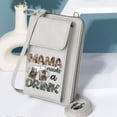 thumbnail image 6 of OIDERY Small Crossbody Bags PU Leather Phone Purse MAMA DRINK Beer Mugs Elegant Gift for Mother's Day Perfect for Teacher's Day, 6 of 11