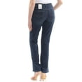 thumbnail image 2 of LEE $39 Womens New 1439 Blue Zippered Pocketed Straight leg Casual Jeans 6 B+B, 2 of 2