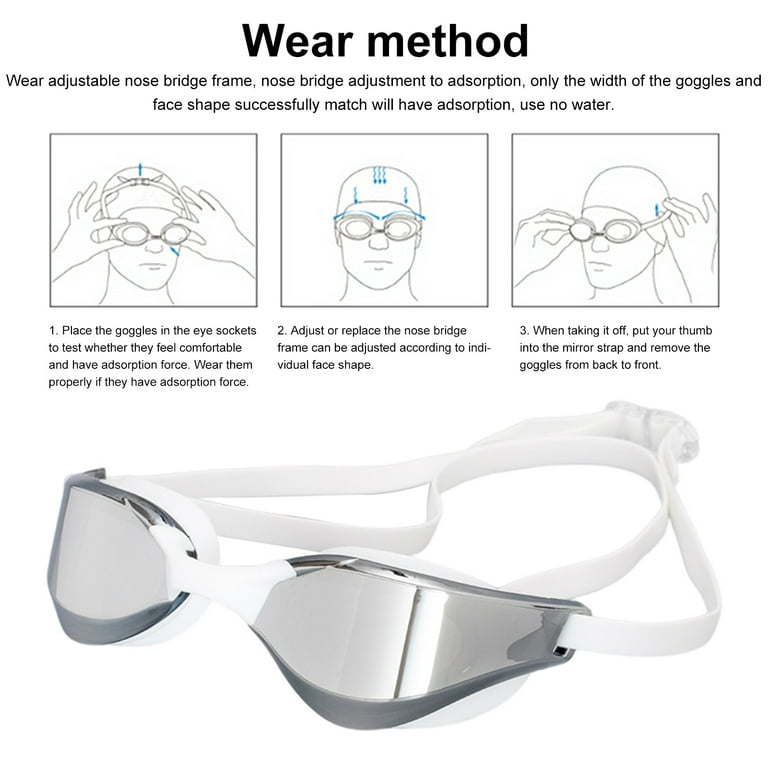 swimming goggles nose bridge adjustment