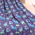 thumbnail image 3 of Purple Cartoon Horse Rainbow Pattern Blanket,Comfortable Soft Lamb Wool Throw Blanket,All Season,Warm Lightweight Blankets for Sofa Bed Couch Living Room Chair,30"x40", 3 of 4
