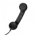 thumbnail image 2 of Vintage Retro 3.5mm Telephone Handset Cell Phone Receiver Mic Microphone Speaker for iPhone iPad Mobile Phones Cellphone Smartphone (Black), 2 of 6