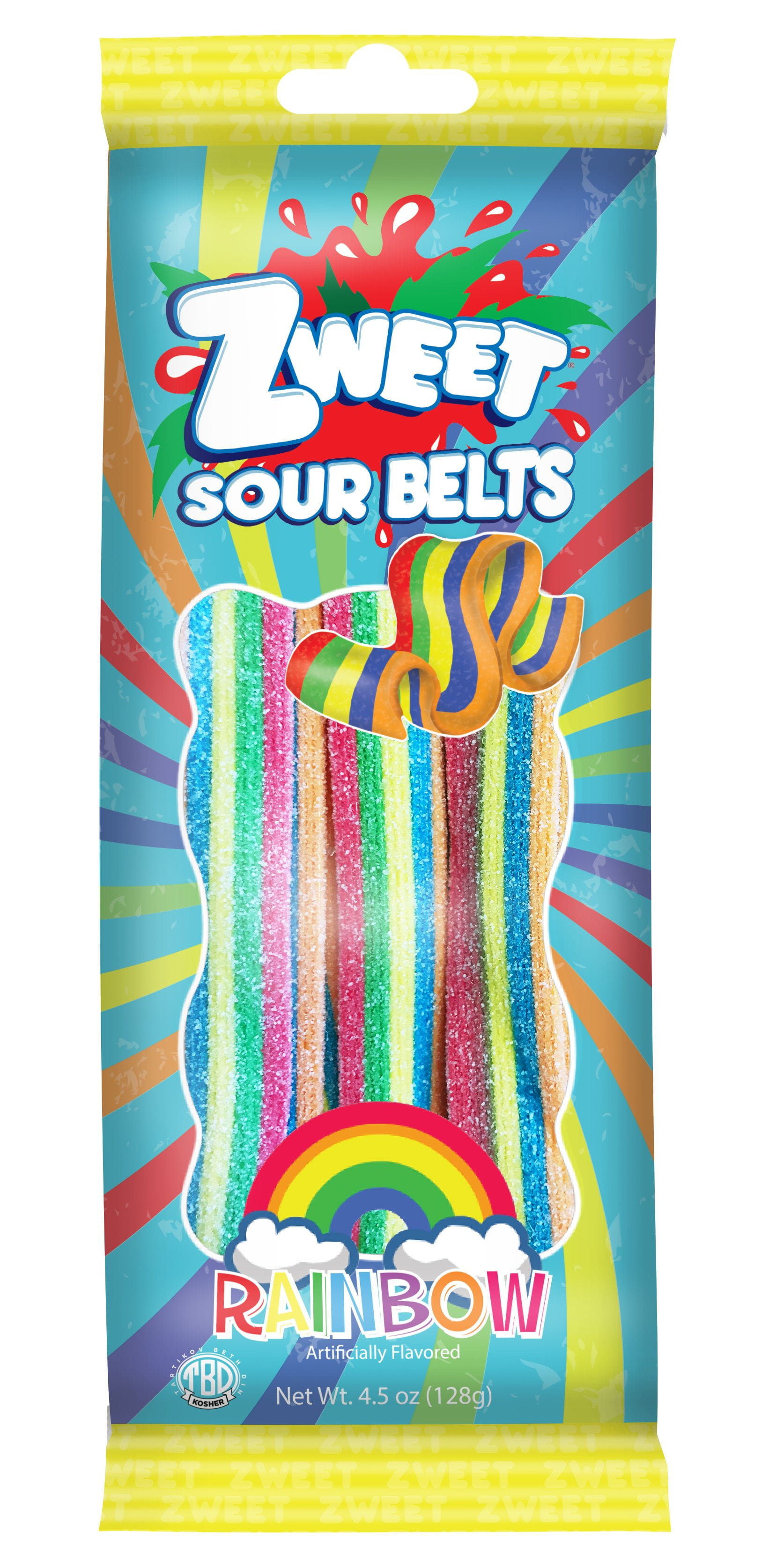 Zweet Sour Belts Rainbow GoPack Pack of 12