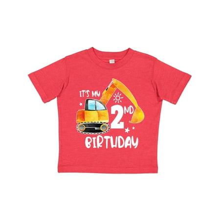 

Inktastic Construction Truck It s My 2nd Birthday Gift Toddler Boy or Toddler Girl T-Shirt