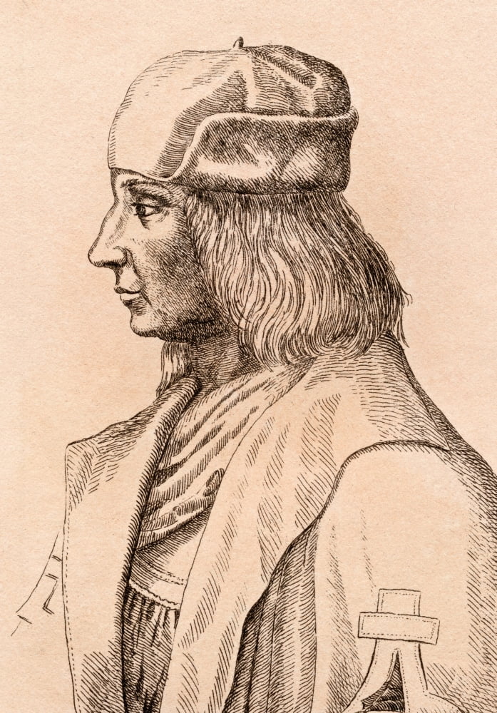 Quintin Massys 1465 Or 1456 - 1530 Flemish Artist From 75 Portraits Of Celebrated Painters From Authentic Originals Etched By James Girtin Published London 1817 Canvas Art - Ken Welsh Design Pics (24