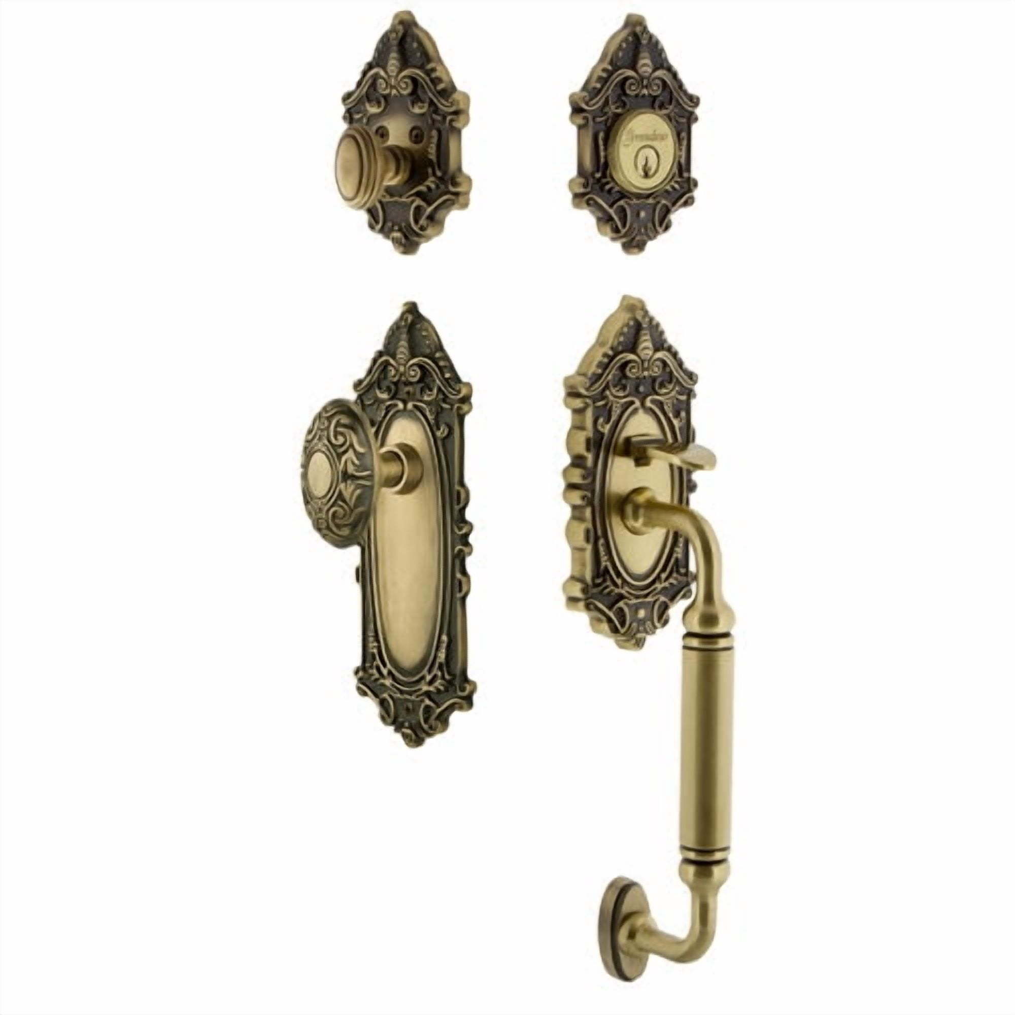 Grandeur Grande Victorian C Grip Handleset with Door Knob