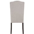 thumbnail image 3 of Beige Linen Upholstered Side Chairs Set of 2 with Tufted Back for Dining Room Use, 3 of 4