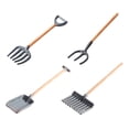 thumbnail image 1 of AMERTEER 4 Pcs Mini Farm Shovel Kids Gardening Set Big Rake Toy Child, 1 of 8