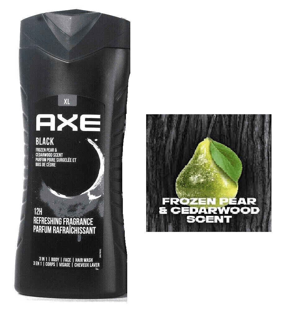 AXE 3in1 Body Wash BLACK, Net.Wt 13.5 fl.oz/400ml