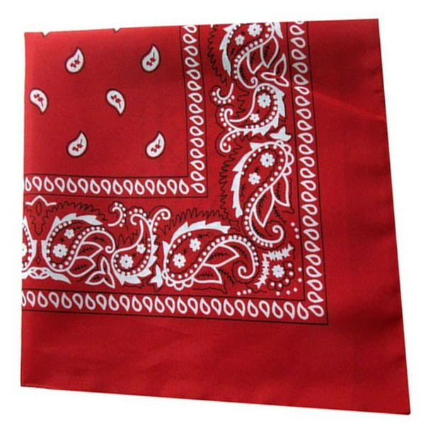Moda Hip Hop Paisley Bandana Deportes Pañuelo cuadrado para hombres Estampado multicolor Pañuelo Punk Rock Accesorios para el cabello Sombreros Almacenamiento y organización del hogar rojo Bearachild HA5742-07