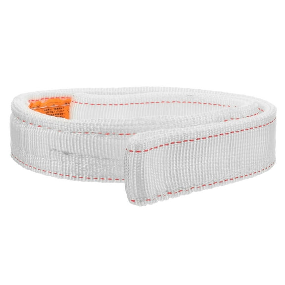 Niceauty Heavy Duty White Tow Strap with Double Loop for Car Towing and Rigging