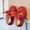 Red, variant on Girls' Solid Color Bow Casual Shoes, Fashionable Outdoor Mary Janes, Perfect for School, Parties, and Daily Playtime White 5.5-6 Years