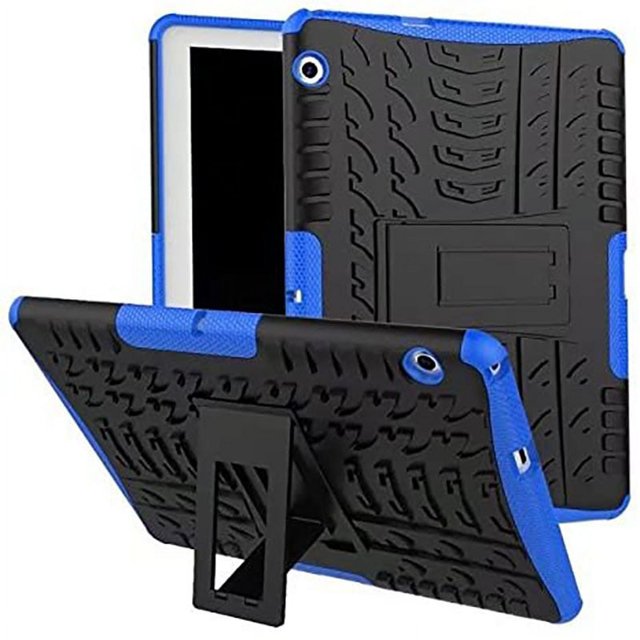 Funda para MediaPad T3 10 9.6" Híbrido a prueba de golpes Protección contra impactos Resistente Combo Funda protectora de doble capa con soporte para Huawei MediaPad T3 10 9.10" Azul-Azul- Sincero Electrónica