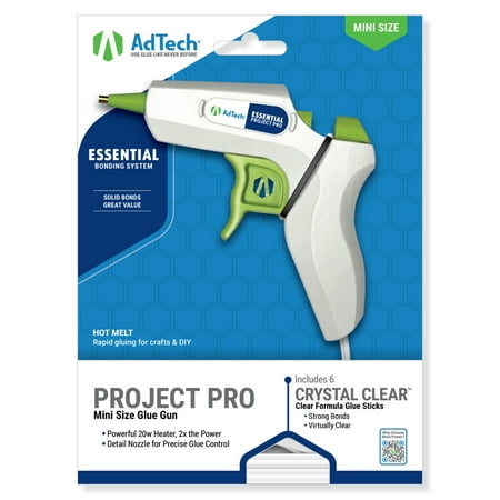AdTech Project Pro Glue Gun Kit – 20W Mid-Size with Glue Sticks & Needle Nozzle – For Crafts & DIY