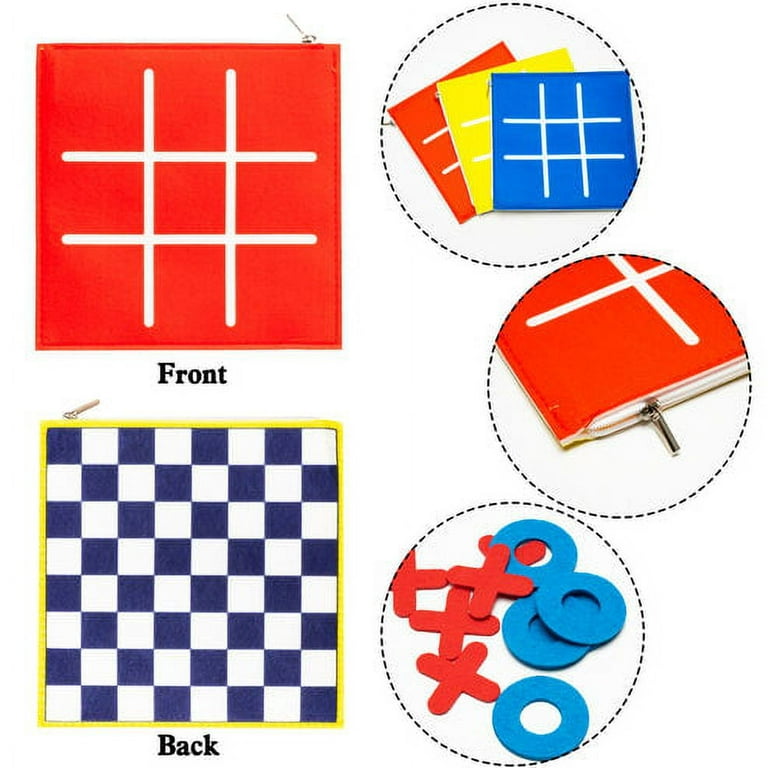 Sosation Tic Tac Toe Pack of 24 Foam Tic Tac Toe Mini Board Game for Kids,  Birthday Party Favors, Goody Bag Fillers, End of Year Gifts for Students