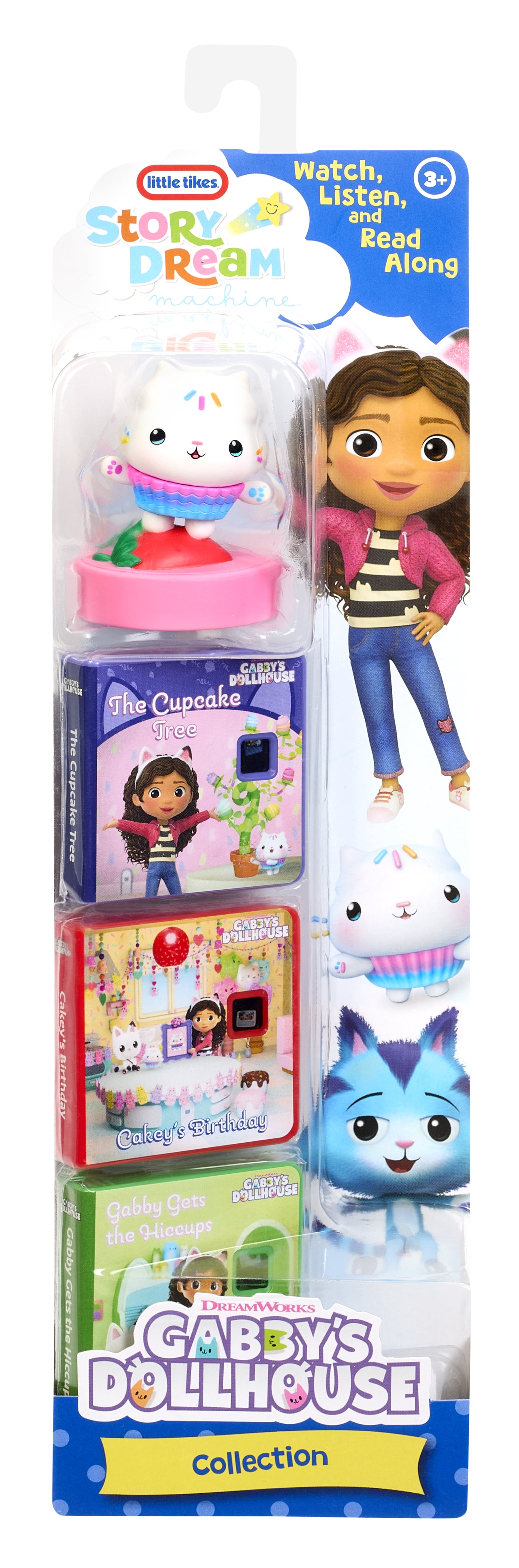 Little Tikes Story Dream Machine Gabby's Cakey Cat Dollhouse Collection, 3 Stories, Ages 3+