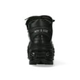 thumbnail image 6 of New Rock Boots WALL106-S25 Unisex Metallic Black Leather Platform Gothic Boots 40, 6 of 6
