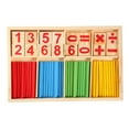 thumbnail image 3 of Learning Math Game, Lovely  Intelligence Developmental Toy, Wooden Natural Toddler Preschools For Children Home Kindergarten, 3 of 8