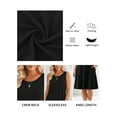 thumbnail image 5 of Fancyglim Womens Casual Tank Dress Summer Casual T Shirt Dresses Black XL, 5 of 7