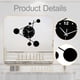 thumbnail image 5 of Reloj de pared geométrico con números arábigos, moderno, silencioso, sin tictac, para colgar. 30 cm, 5 of 8