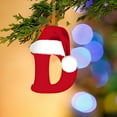 thumbnail image 3 of dajkiuy Initial Christmas Ornaments for Tree, 26 Letter Personalized Christmas Indoor for Christmas Tree Ornaments Pendant Hanging Decorations, D, 3 of 5