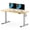 Maple, variant on FLEXISPOT 55" x 28" Home Office Height Adjustable Standing Desk Memory Programmable Presets Computer Desk Gray and Mahogany