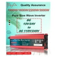 thumbnail image 2 of Pure Sine Wave Inverter 12V 24V 220 110 1000W 1600W 2000W 3000W Power Converter Solar 12V To 220 Inverter Transformer LED ,Powerful Output, 2 of 7