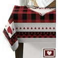 thumbnail image 2 of Rectangle Valentine Tablecloth Waterproof/Stainproof Valentines Day Tablecloths Décor,Red Love Heart Buffalo Plaid Check Table Cloth Wrinkle-Free Washable Fabric Table Cover for Dining/Party/Wedding, 2 of 6
