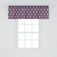 thumbnail image 2 of Ambesonne Clown Valance Pack of 2, Joyful Cheerful Man Fun Time, 54"X18", Indigo and Multicolor, 2 of 2