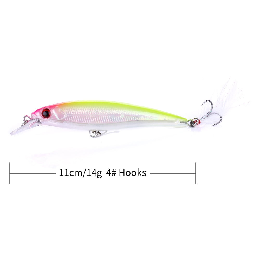 HENGJIA Fishing Deep Diving Fishing Lures Large Swimbait Sinking Minnow Lure Freshwater Jerkbait Lure 5Pcs/kit