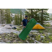 Klymit Static V Long Sleeping Pad, Inflatable Lightweight Camping Air Mattress for Backpacking, Hiking & Outdoor Comfort, Green