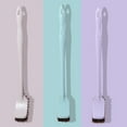 thumbnail image 1 of Cepillo de limpieza de suelos de mango largo | Limpiador de inodoro, baño y cocina | Cerdas modernas de PVC, secado rápido, diseño compacto | Limpiador Multiusos de 19" Marrón/Azul/Morado, 1 of 6