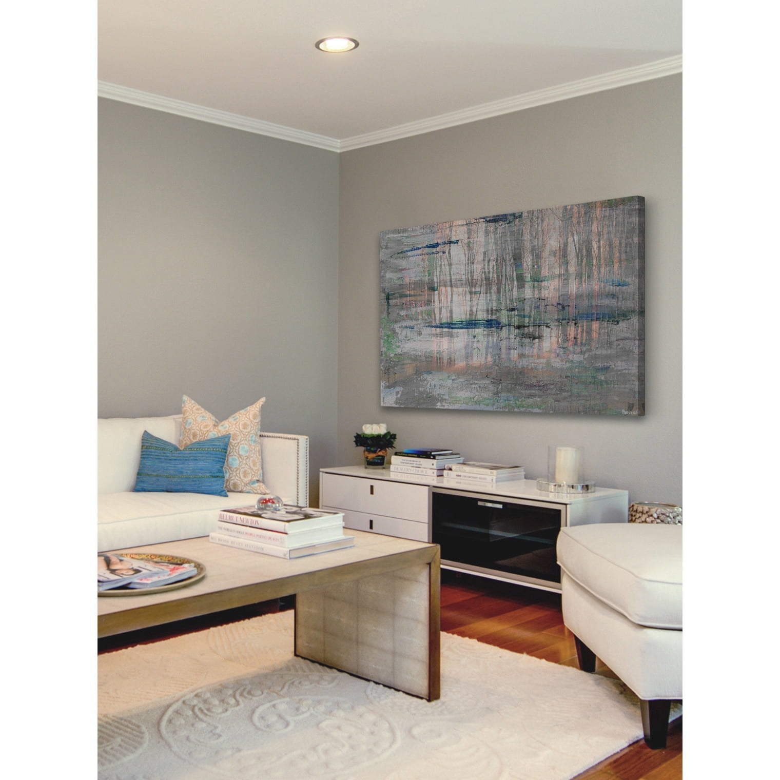 "Marshy Reflection" Painting Print on Wrapped Canvas