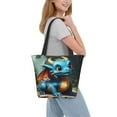 thumbnail image 2 of Fotbe Adorable Blue Baby Dragon Bolsa de Playa con Estampado, Bolsa de Hombro, Bolsa de Mano Espaciosa, Bolsa de Viaje Ligera, Bolsa de Compras Versátil, 2 of 6