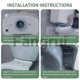thumbnail image 3 of For 2 Packs Toilet Tank To Bowl Coupling Kit For 3in Toilet Tank Gasket, 3 of 3